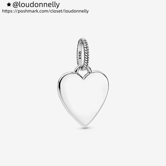 Pandora Engravable Heart Tag Pendant - Picture 1 of 6
